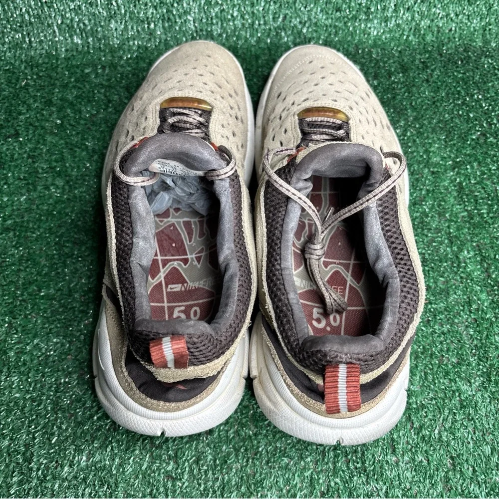 Original Nike Mens Free 5.0 Tan / Sand Running Shoes Size‎ 12 RARE VTG